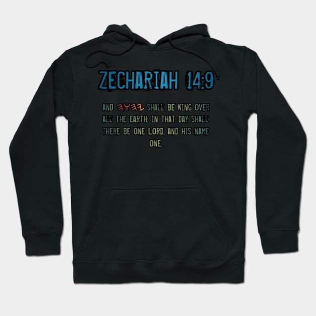 Zechariah 14:9 Hoodie by Yachaad Yasharahla